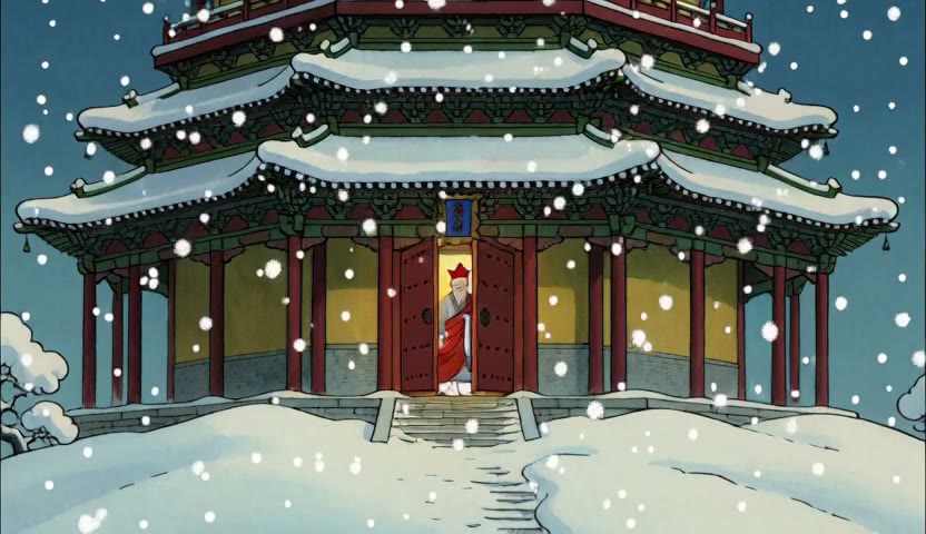 雪山古塔 · 朱门一线暖光15s(无声)
