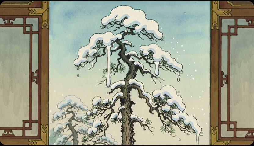 风雪高松 · 雪丝缠枝15s（无声）