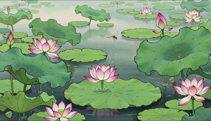荷池盛夏 · 一花半开15s(无声)