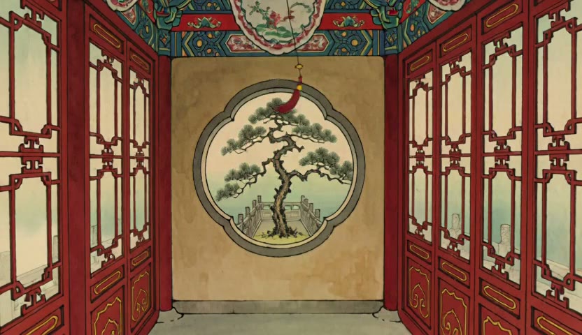 苔崖观亭 · 白格红柱15s(无声)