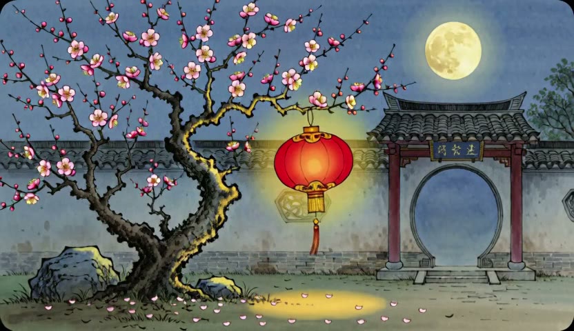 灯月树 · 红灯月下15s(无声)