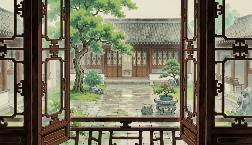 雨后庭窗 · 雨帘静院15s(无声)