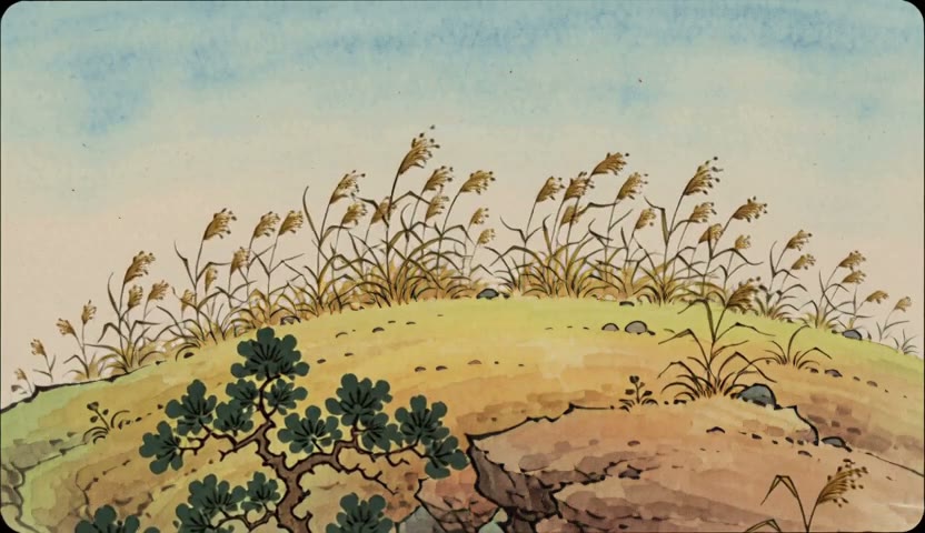 山脊枯草 · 风掠草浪15s（无声）