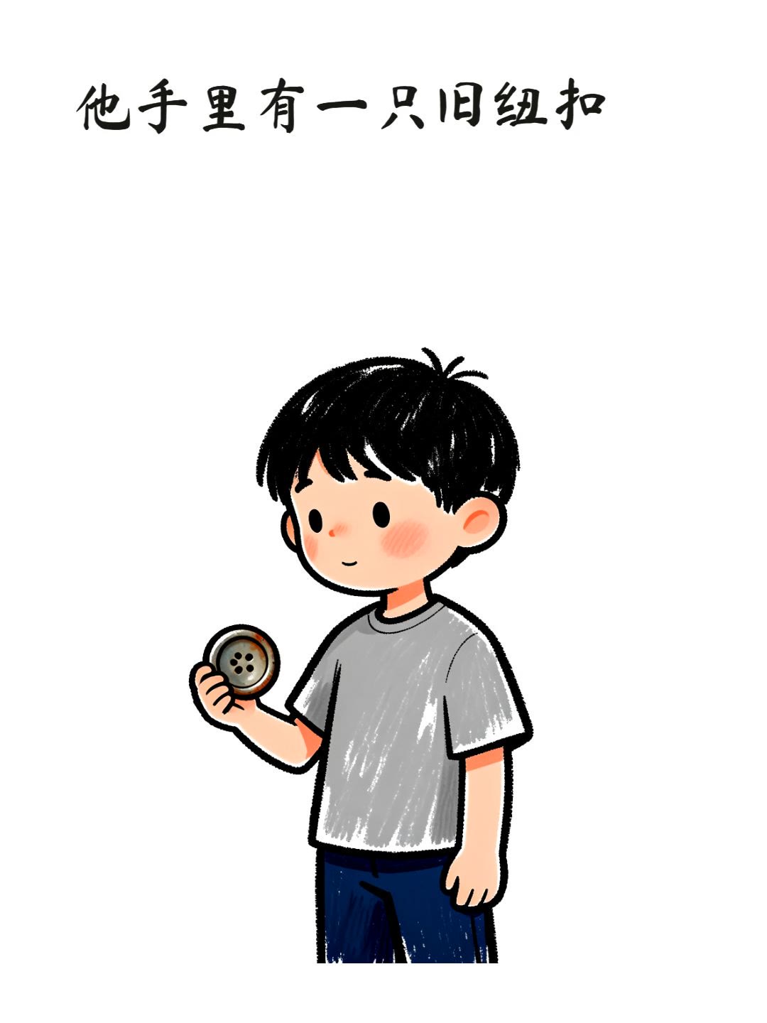 一只旧纽扣