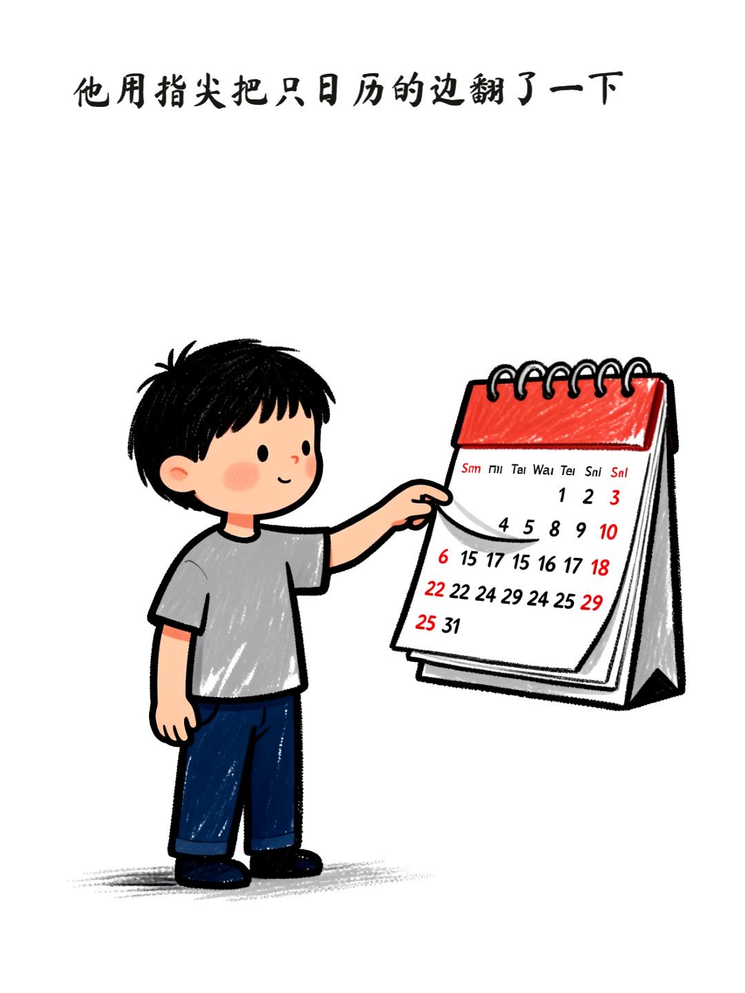 翻日历