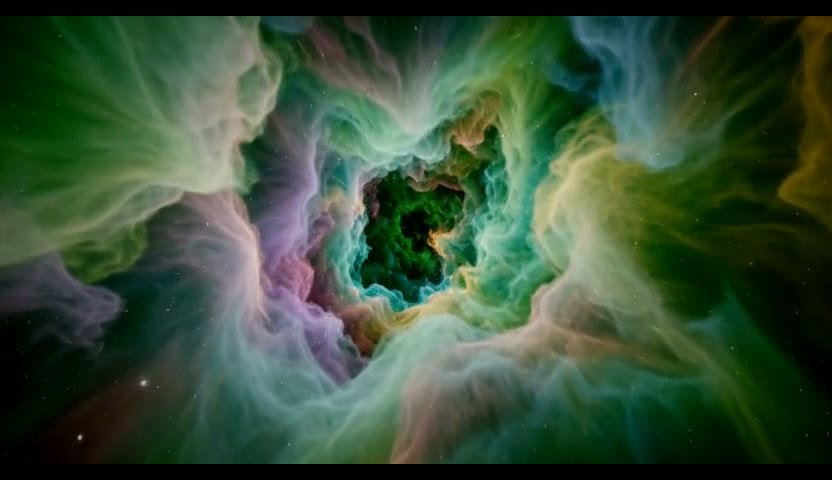 星云慢移·绿雾成涡5s(无声)