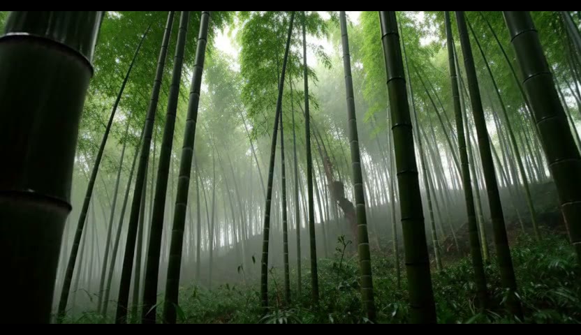 竹林雨·绿墙压了光5s（无声）