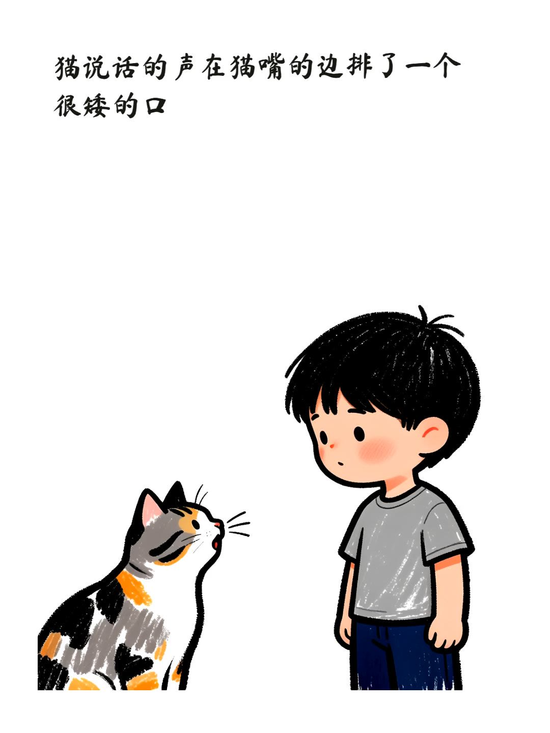 猫说话的