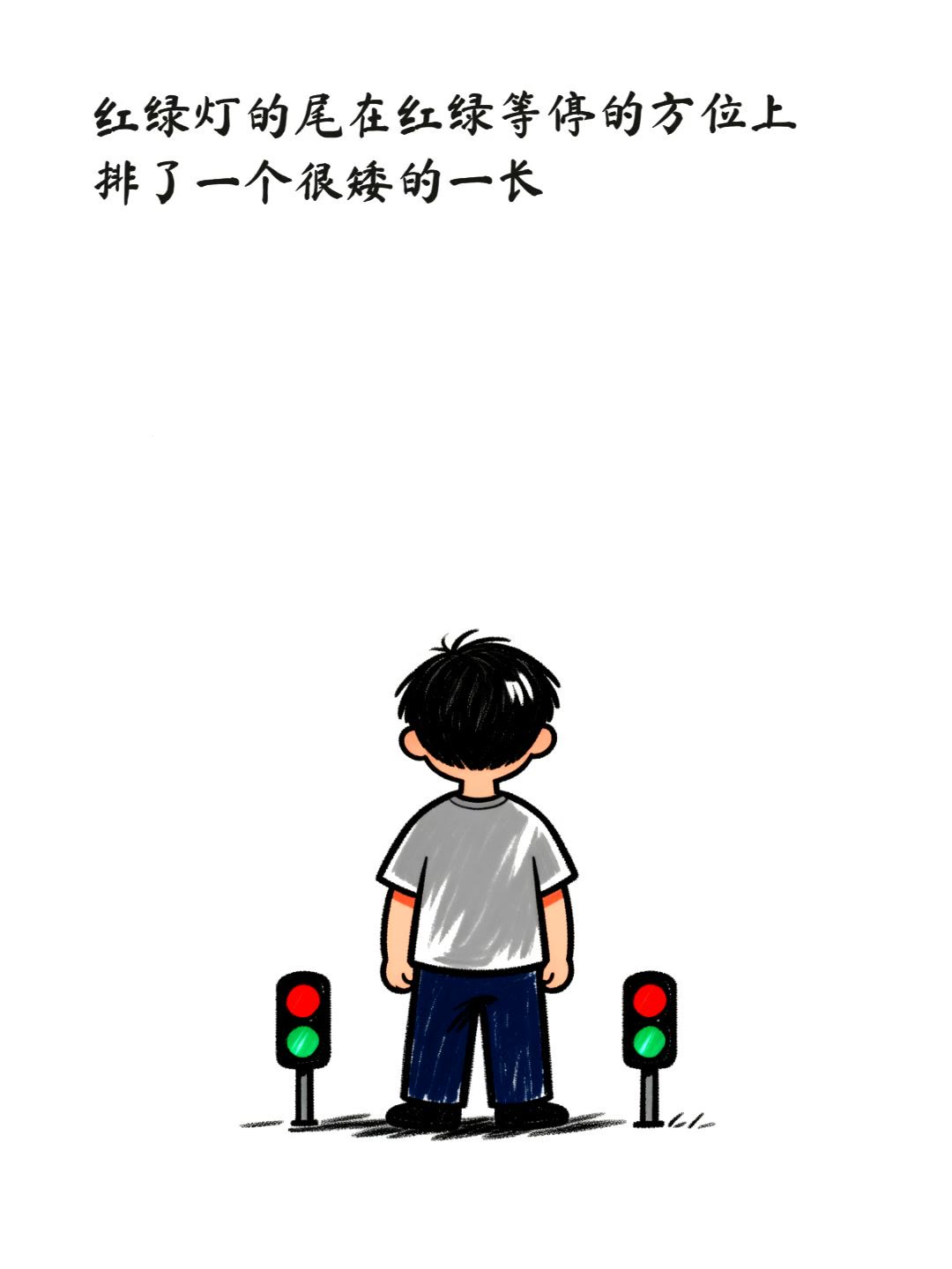 红绿灯的尾